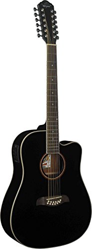 Oscar Schmidt OD312CEB 12-Strings Acoustic-Electric Guitar