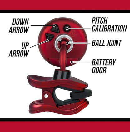Snark 2 Clip-on All Instrument Tuner-Red/Silver (SILRED)
