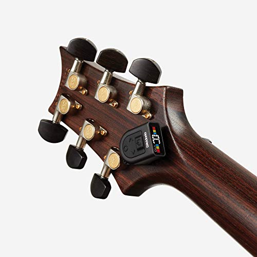 D'Addario Guitar Tuner - Micro Headstock Rechargeable Tuner - Tuner for Acoustic Guitar, Electric Guitar, Bass Guitar