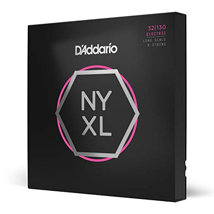 D'Addario NYXL50105 Nickel Wound Bass Guitar Strings, Medium, 50-105, Long Scale
