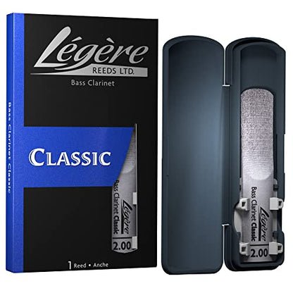 Légère Reeds Premium Synthetic Woodwind Reed, Bass Clarinet, Classic