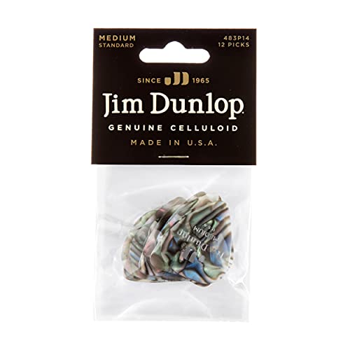 Dunlop Classic Celluloid Guitar Picks, 12-Pack