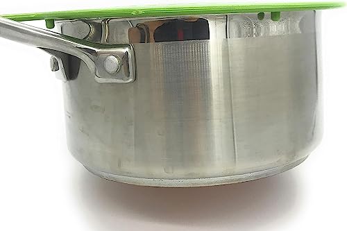 Hand Held Pot Drainer with Handle - For up to 9" Pots - Great for Veggies, Noodles, Pasta, Fruit, etc.