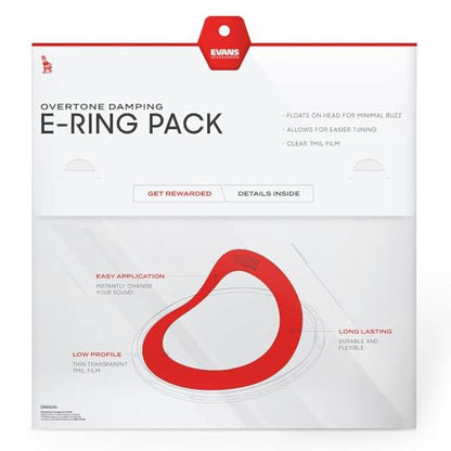 Evans 1 Inch E-Ring 10 Pack