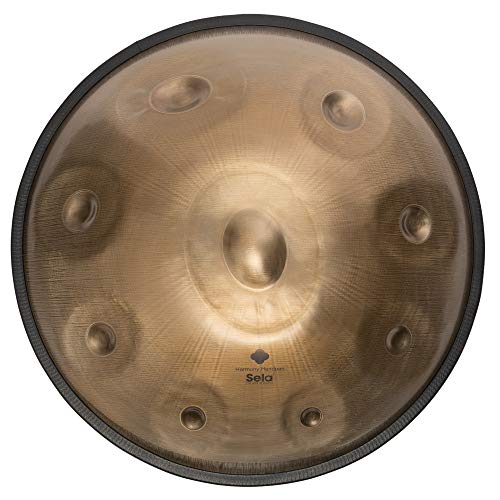 Sela SE Harmony Handpan Stainless Steel with Padded Bag and Cotton Gloves, Steel Drum, Handmade, Percussion Instrument