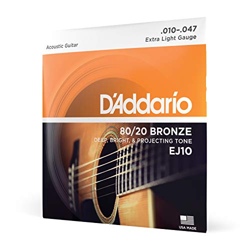 D'Addario EJ10 Bronze Acoustic Guitar Strings