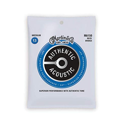 Martin Authentic Acoustic Guitar Strings, Superior Performance Extra Light,Broze