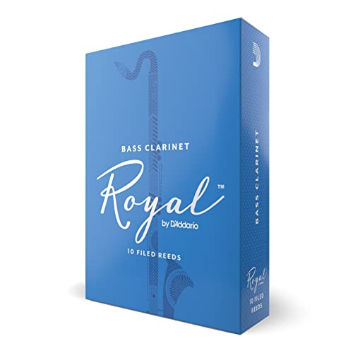 Royal by D'Addario Bass Clarinet Reeds, Strength 1.5, 10-pack