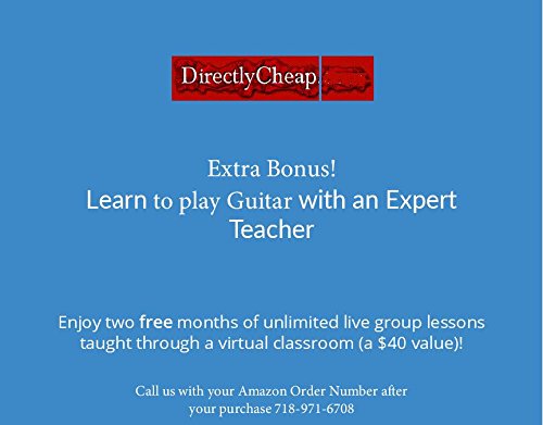 38" PURPLE Acoustic Guitar Starters Beginner Package, Guitars, Gig Bag, Strap, Pitch Pipe Tuner, 2 Pick Guards, Extra String & DirectlyCheap® Pick (BU-AG38) [Teacher Approved]