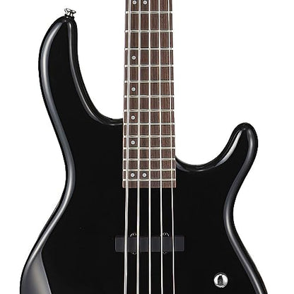 Cort ACTIONBASSVPLUSBK Action Bass V Plus 5 String Guitar, Black
