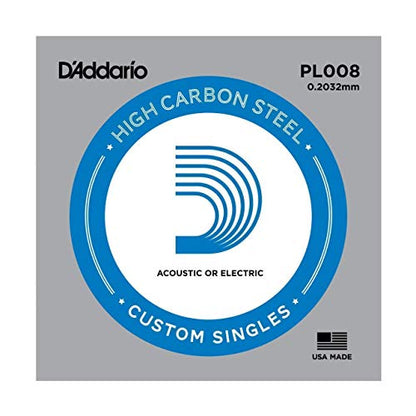 D'Addario Plain Steel Guitar Single String