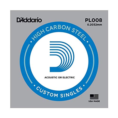 D'Addario Plain Steel Guitar Single String