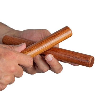 Sela Percussion 2-Tone Rosewood Claves Pair (SE281)