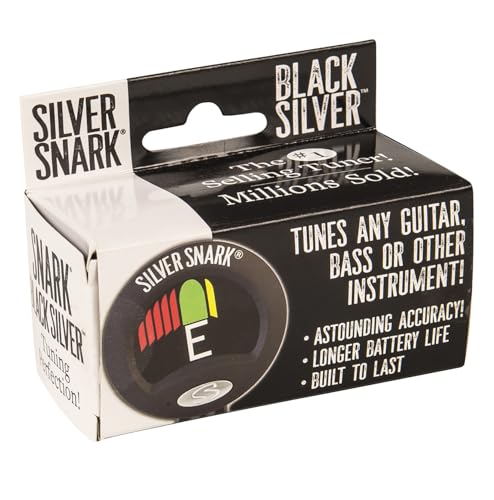 Snark 2 Clip-on All Instrument Tuner-Black/Silver (SIL2-BLACK)