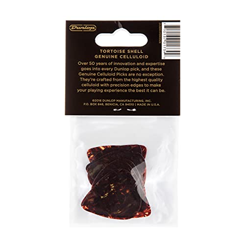 Dunlop Classic Celluloid Guitar Picks, 12-Pack
