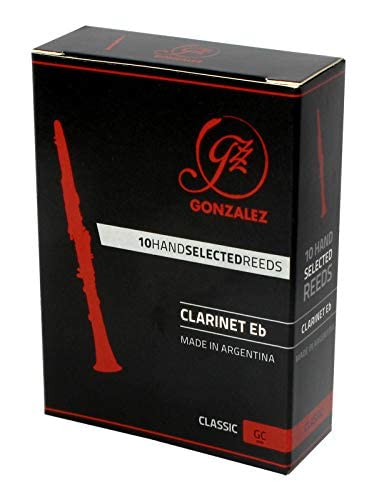 Gonzalez Regular Cut Eb Clarinet Reeds Box of 10 Strength 3.5