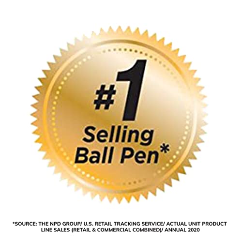 BIC Round Stic Xtra Life Ball Point Pen, Black, 36 Pack