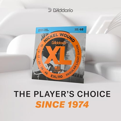 D'Addario Nickel Wound Electric Guitar Strings