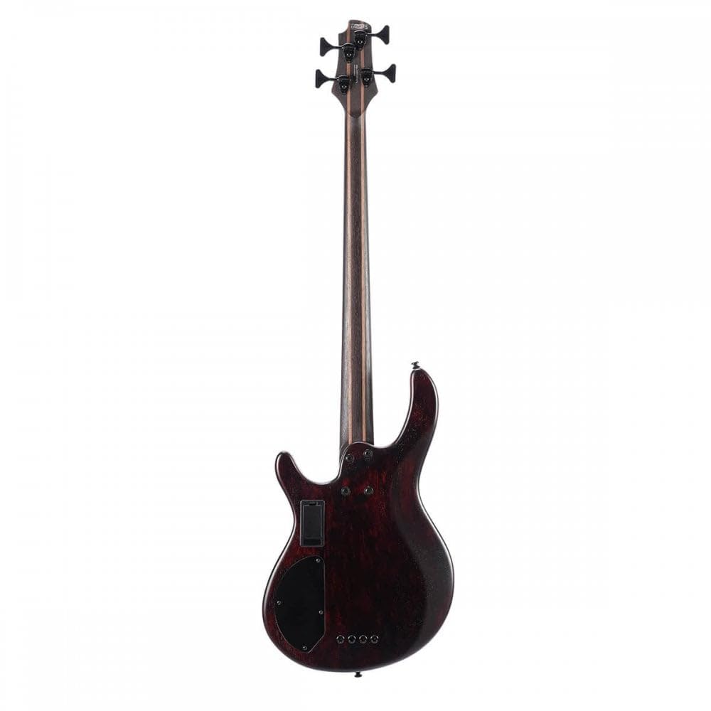 Cort 4 String Bass Guitar, Right, Open Pore Transparent Black, one size (B4ELEMENTOPTB)