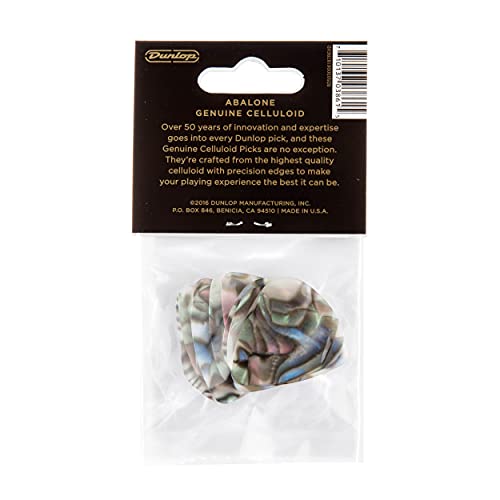 Dunlop Classic Celluloid Guitar Picks, 12-Pack