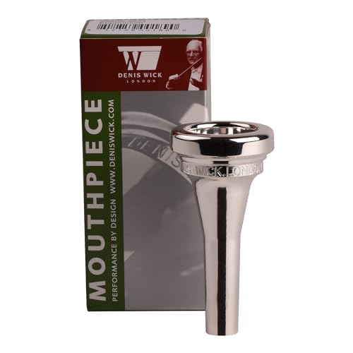 Denis Wick Euphonium S. Mead Mouthpiece Silver Plated | Large Shank Euphonium Mouthpiece | Euphonium Accessories for Enhanced Tone for Euphonium Players