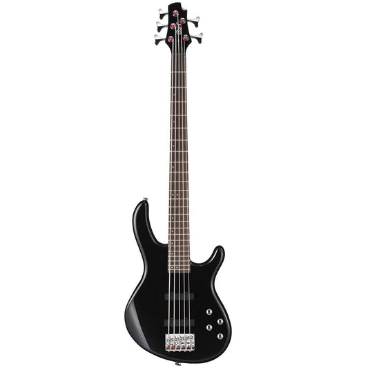 Cort ACTIONBASSVPLUSBK Action Bass V Plus 5 String Guitar, Black
