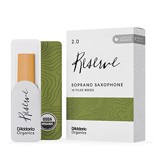 D’Addario Woodwinds - Organic Reserve Soprano Saxophone Reeds - Soprano Sax Reeds