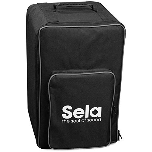 Sela Percussion Birchwood Box Drum Bundle with Internal snares, Includes Cajon Backpack, Sitting pad and Learn to Play Book, Made in Germany, 2 Year Warranty (SE191EN)