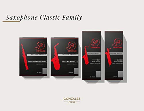 Gonzalez Classic Alto Saxophone Reeds Box of 10 Strength 3