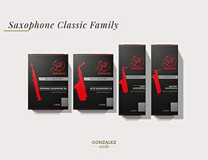Gonzalez Classic Alto Saxophone Reeds Box of 10 Strength 3