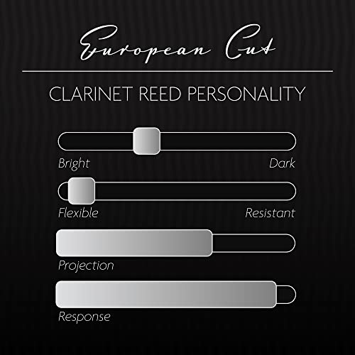 Clarinet Synthetic Reed Bb – European Cut – Warm, Clean, Colorful, Bright Sound – Advanced to Professional Players – Optimal Longevity, Durability, Consistency – by Legere
