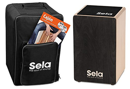 Sela SE 120 Primera Black Cajon beginner bundle with backpack