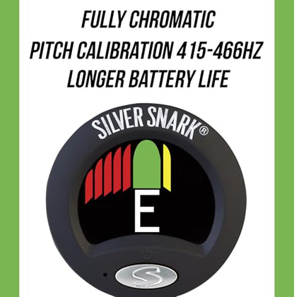 Snark 2 Clip-on All Instrument Tuner-Black/Silver (SIL2-BLACK)