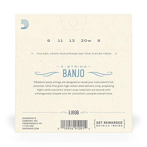 D'Addario Nickel 5-String Banjo Strings