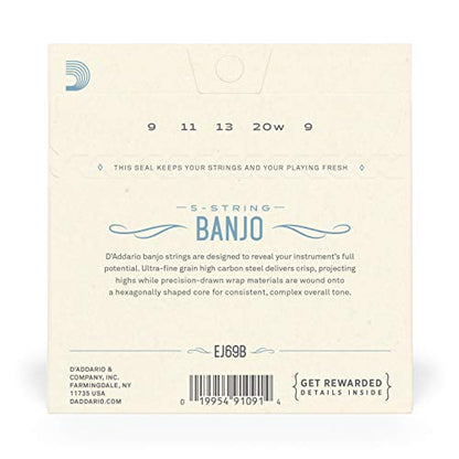 D'Addario Nickel 5-String Banjo Strings