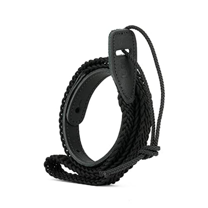 D'Addario Accessories Leather Mandolin Strap - Mandolin Accessories - Cradle Style - Black