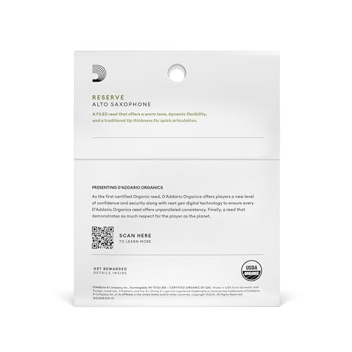 D’Addario Reserve Sax First & Only Organic