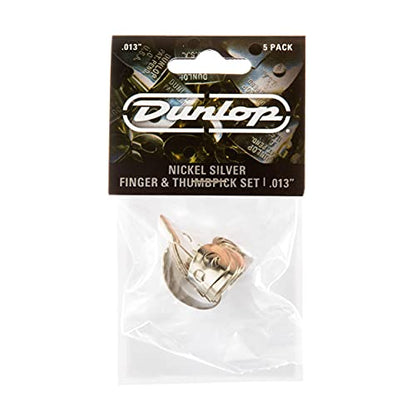 Jim Dunlop 33P013 .013-Inch Nickel Silver Finger and Thumbpicks