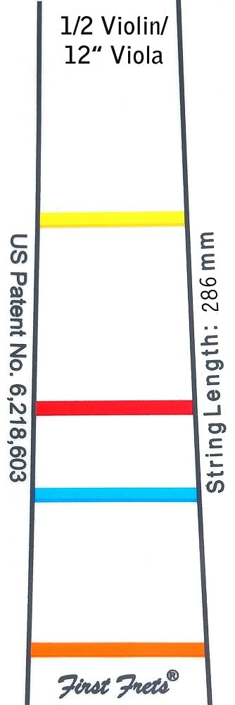 Fingerboard marking FIRST FRET