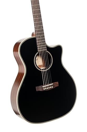 Cort Essence Series ES-GA4 Grand Auditorium Cutaway Acoustic Electric Guitar