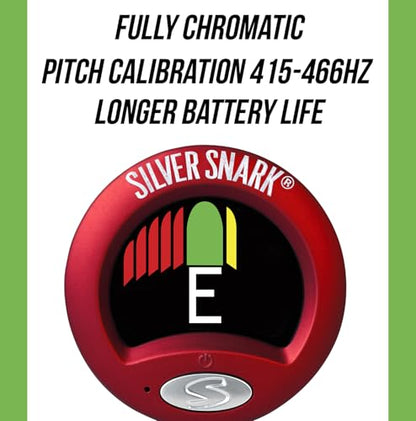 Snark 2 Clip-on All Instrument Tuner-Red/Silver (SILRED)