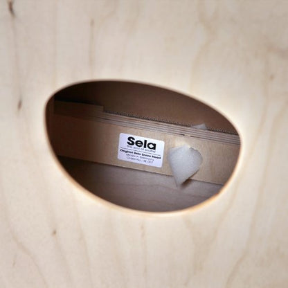 Sela SE 052 Varios Blue Snare Cajon mit Sela Snare System, geeignet für Anfänger und Fortgeschrittene, Made in Germany