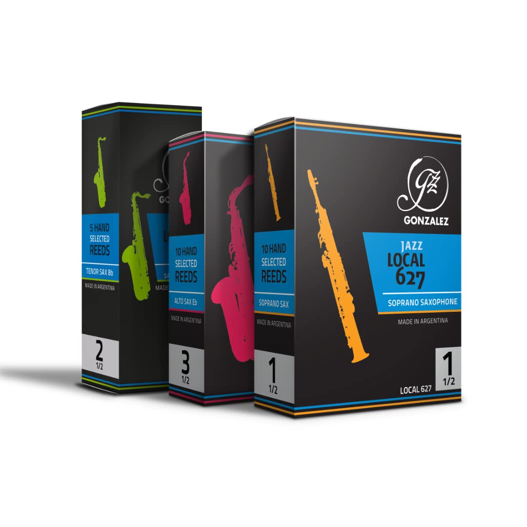 Gonzalez Local 627 Alto Saxophone Reeds Box of 10 Strength 3