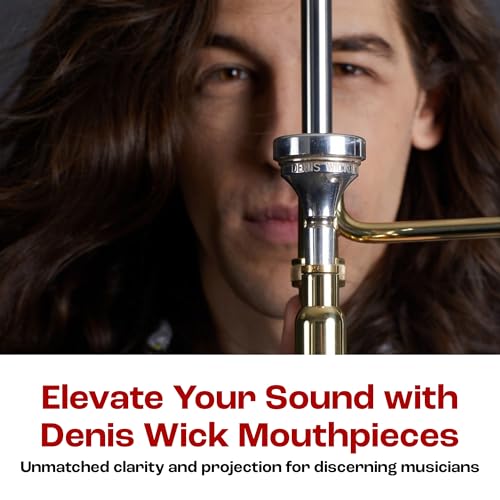 Denis Wick Trombone Classic Mouthpiece Silver Plated | Small Shank Trombone Mouthpiece for Clarity and Warmth | Tenor Trombone Mouthpiece | Great for Trombone Lead Players