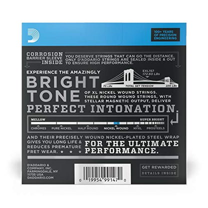 D'Addario XL Electric Guitar Strings