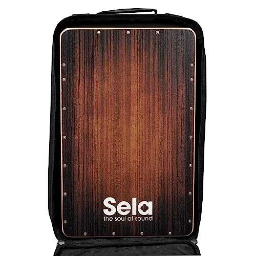 Sela SE 090 Cajon Backpack with Accessory Compartment Suitable for Cajons with Maximum Dimensions 30 x 30 x 50 cm 6 mm Protective Padding