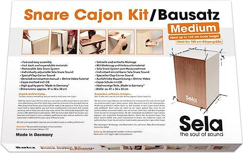 Sela Snare Cajon Kit with Instructions and Audio CD