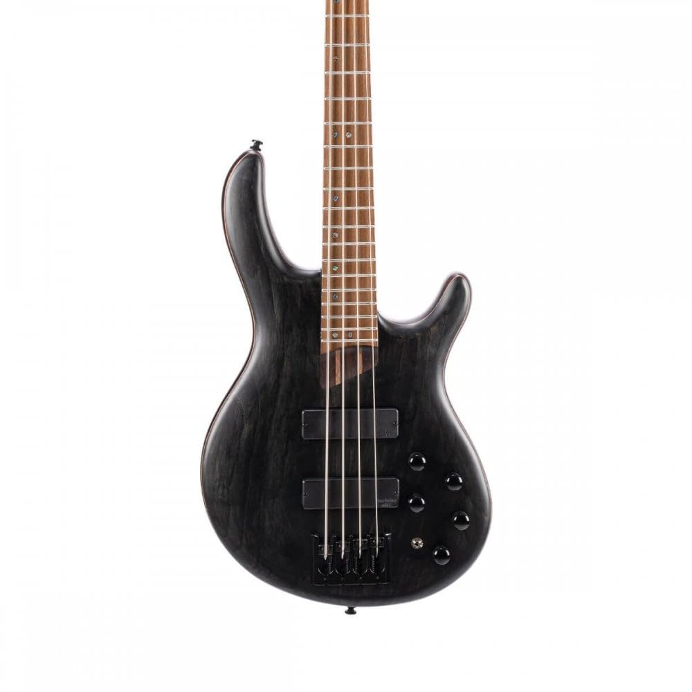 Cort 4 String Bass Guitar, Right, Open Pore Transparent Black, one size (B4ELEMENTOPTB)