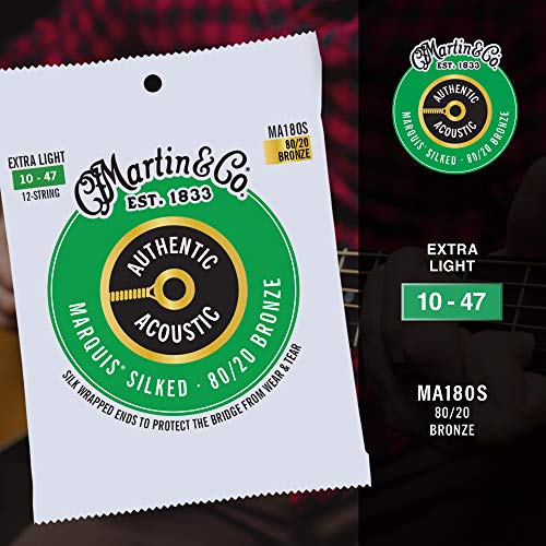 Authentic Acoustic Marquis® Silked Guitar Strings 80/20 Bronze