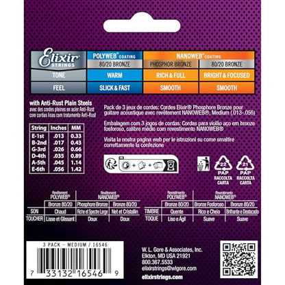 Elixir Strings, Acoustic Guitar Strings